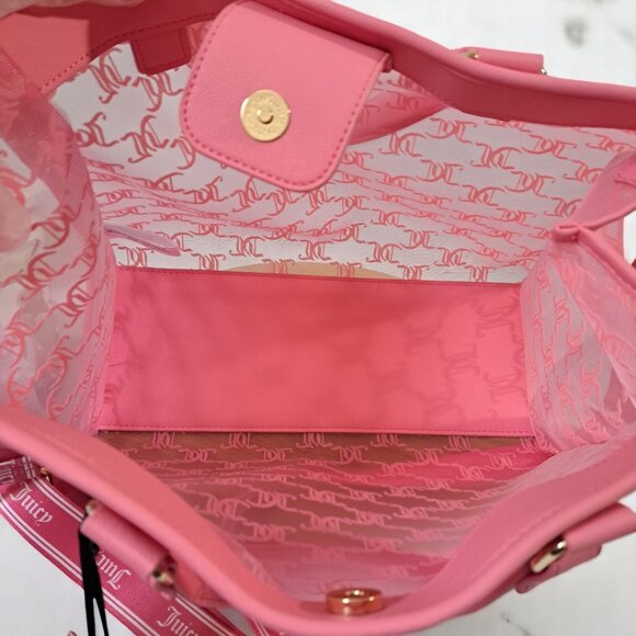 Juicy Couture Juicy Gelato Pink Lemonade Square Tote NWT - Picture 8 of 9